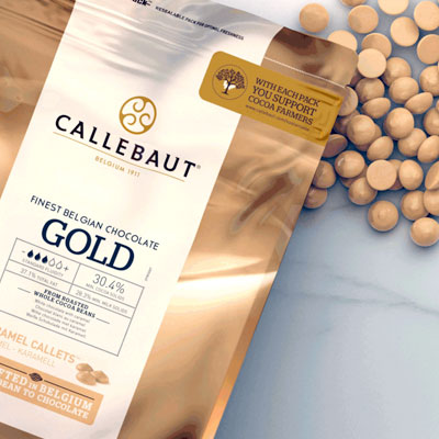 Callebaut - Gold; White Chocolate with Caramel