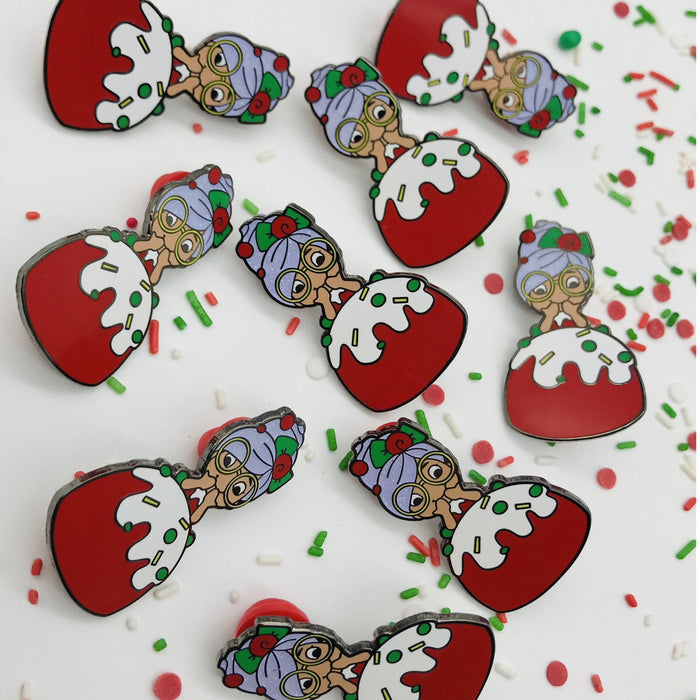 Zoe's Fancy Cakes Doll Pin - Christmas Red (Sparkly Hair)