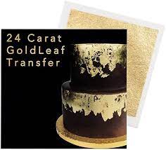 Sugarflair - Edible Gold Leaf Transfer Sheet - Single 24 Carat Sheet