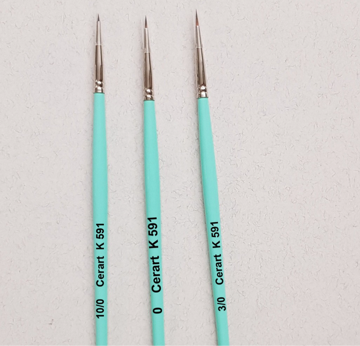 Cerart - set of 3 FINE Brushes