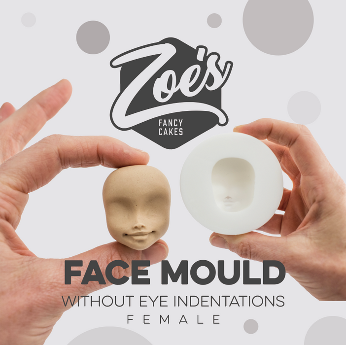 Cake Topper Face Mould without Eyes by Zoe's Fancy Cakes - Becca