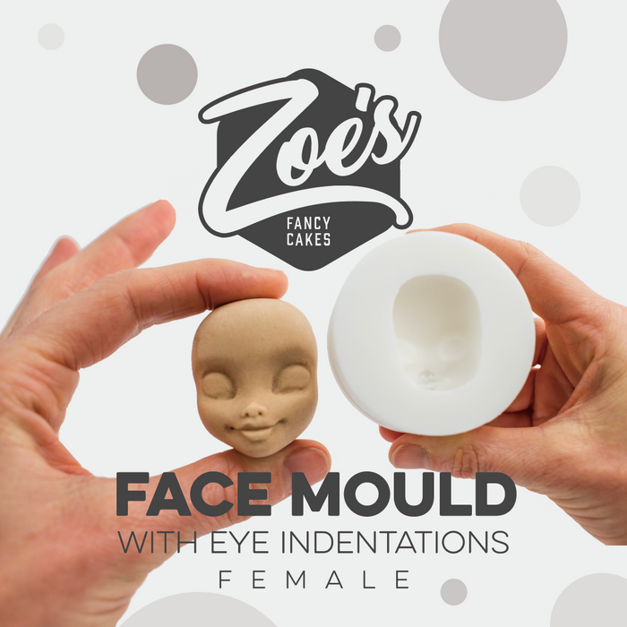 Cake Topper Face Mould with Eyes by Zoe's Fancy Cakes - Abbie