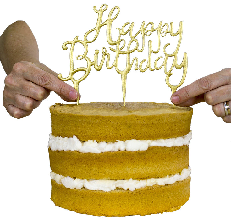 PME Cake Topper Cutter - Happy Birthday ( Script )
