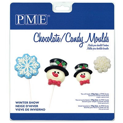 PME Chocolate Candy Moulds - Winter Snow
