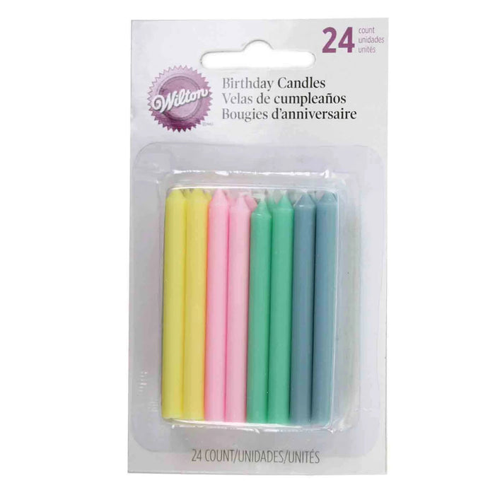 Wilton - Pastel Candles ( Pack of 24 )