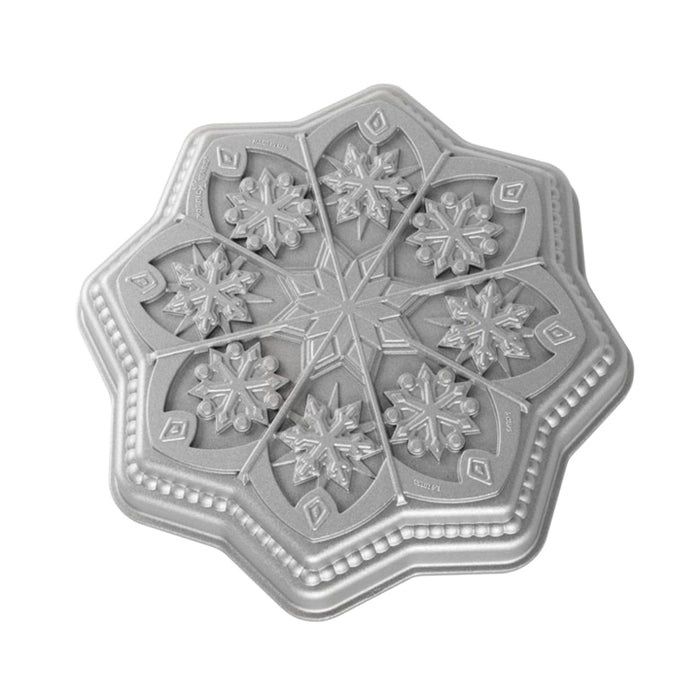 Sweet Snowflakes Shortbread Pan - Silver - Nordic Ware