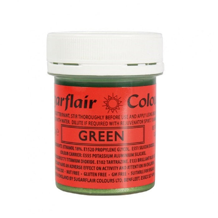 Sugarflair - Glitter Paint - Green