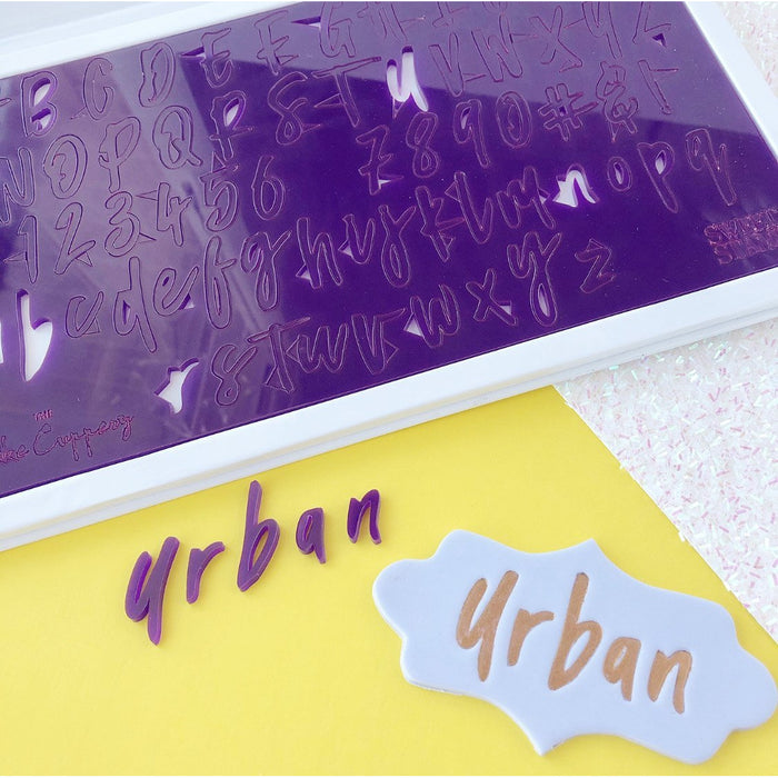 Sweet Stamps - Urban Style Letters Upper and Lower Case Embossing Set