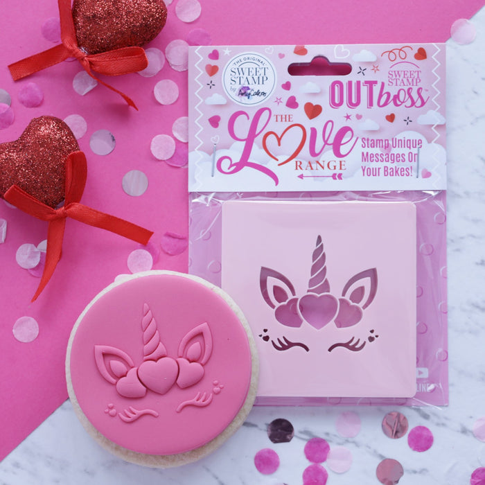 Sweet Stamps - OUTboss Love - Heart Unicorn