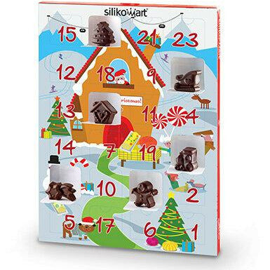 Silikomart Set of 2 Creative Xmas Countdown Advent Calendars