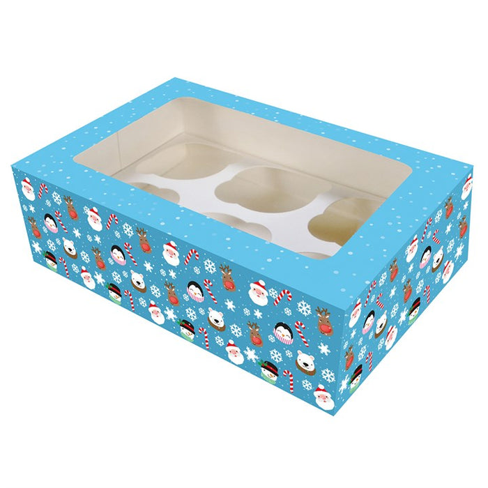 6/12 Cupcake Box - Christmas Friends