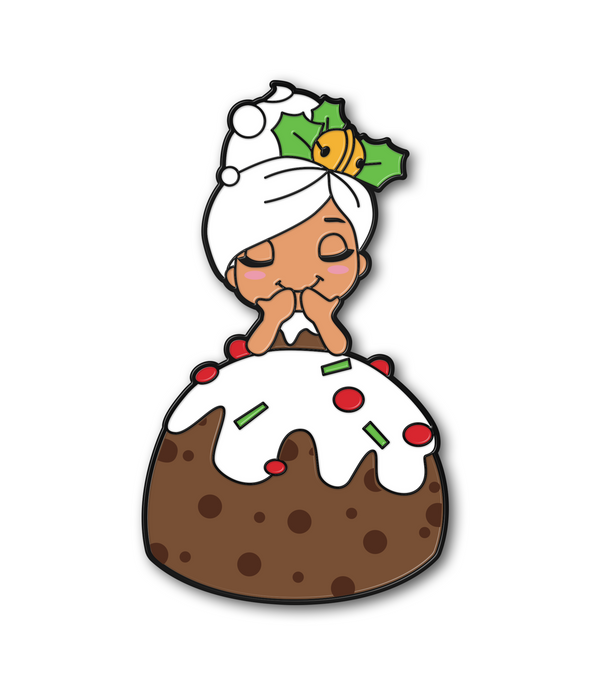 Zoe's Fancy Cakes Doll Pin - Christmas Pud