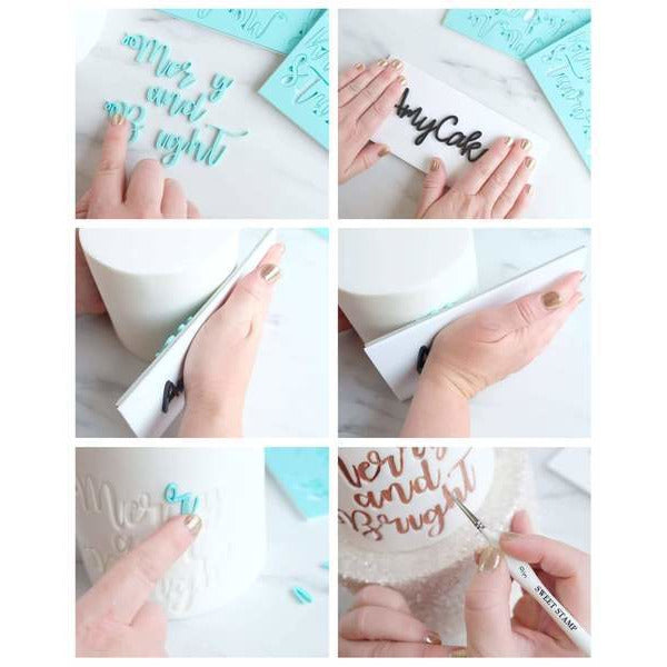 Sweet Stamps - Urban Style Letters Upper and Lower Case Embossing Set