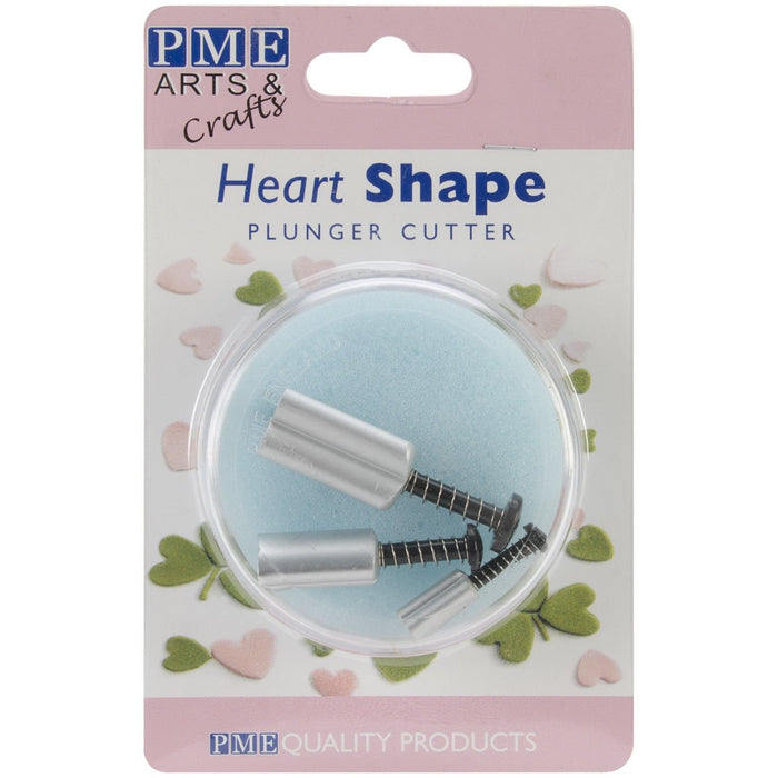 PME Heart Plunger Cutter - Set Of 3