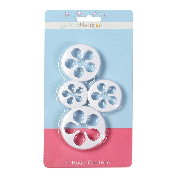 Cake Star - Rose Cutters ( Set Of 4 )