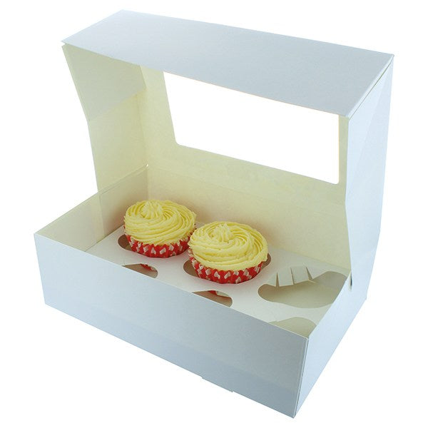 Cupcake Box for 6 Cupcakes - With Windows