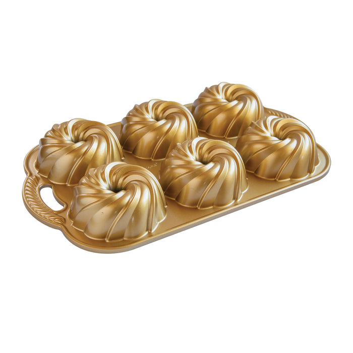 Swirl Bundtlette - Gold - Nordic Ware