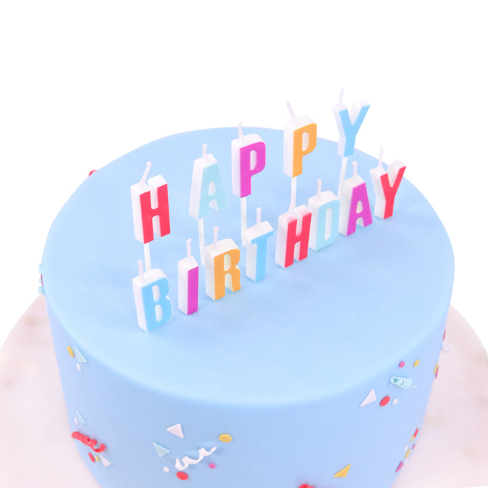 PME - CANDLES - HAPPY BIRTHDAY LETTERS SET OF 13