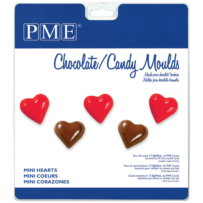 PME Chocolate Candy Moulds - Mini Hearts