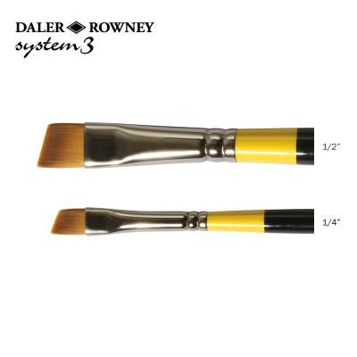Daler Rowney - System 3 SY57 Angle Shader Brushes