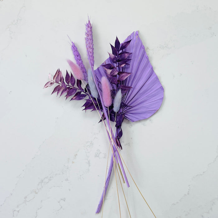 Dried Flower Cake Topper - Purples / Lilacs