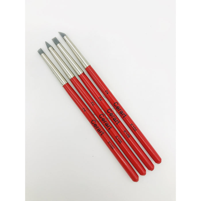 Cerart Red Silicone Brushes 4 pack