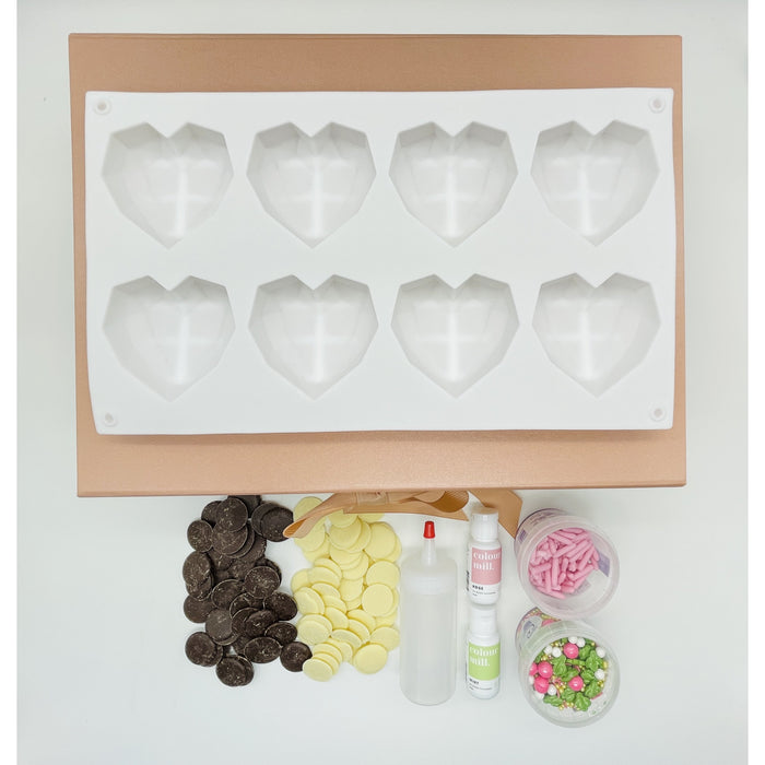 Geo Chocolate Heart Gift Set