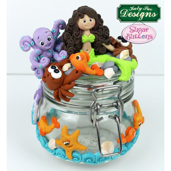 Katy Sue - Starfish And Seahorse Sugar Buttons Silicone Mould