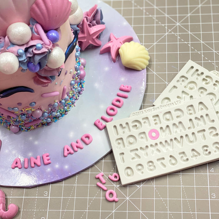 Katy Sue - Mini Domed Alphabet & Numbers Silicone Mould