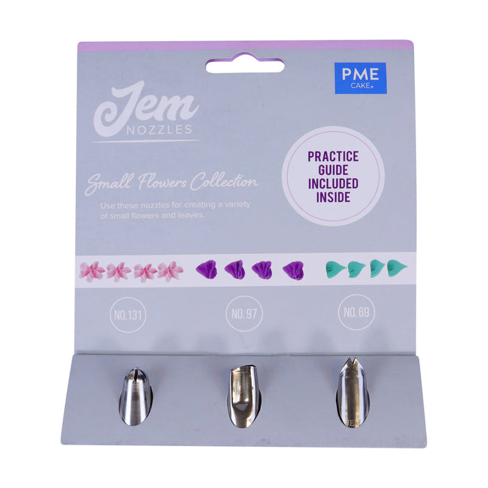 JEM NOZZLES SET – SMALL FLOWERS COLLECTION, PACK OF 3