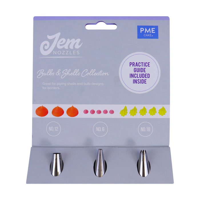 JEM NOZZLES SET – BULBS & SHELLS COLLECTION, PACK OF 3