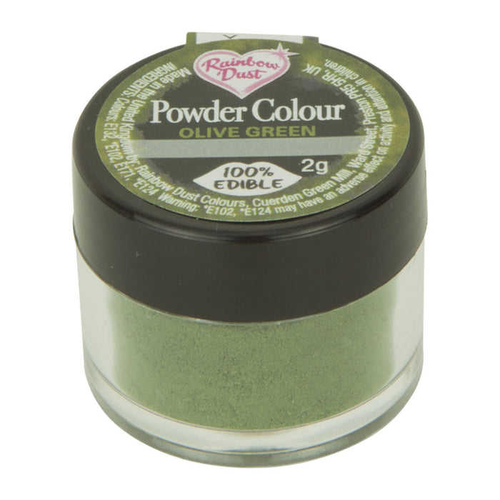 Rainbow Dust Olive Green Edible Powder