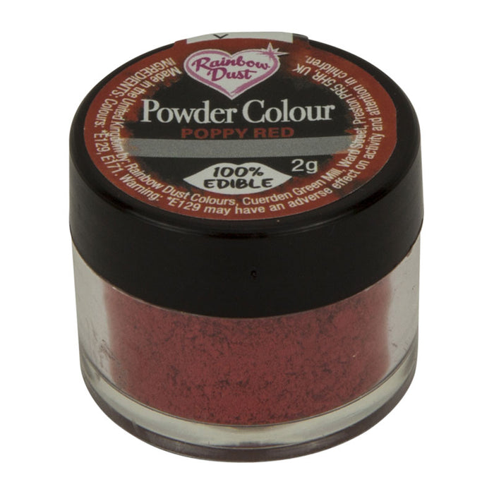 Rainbow Dust Poppy Red Edible Powder