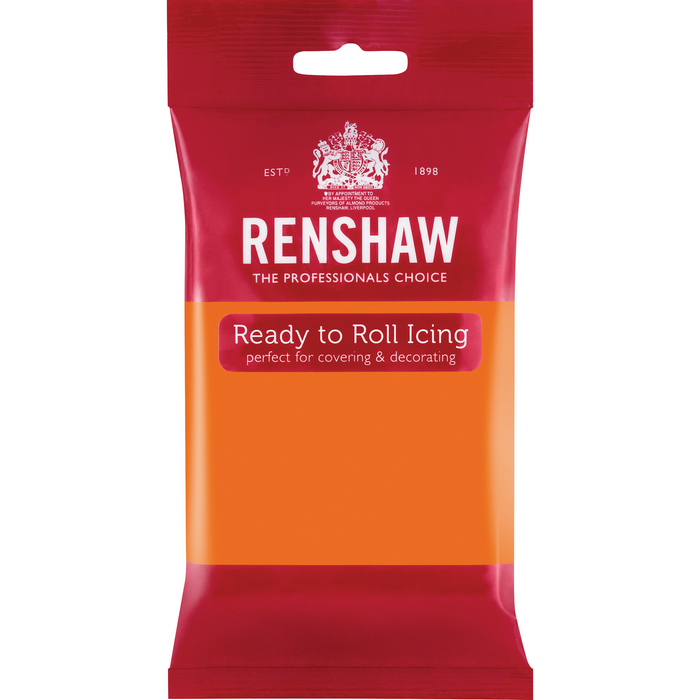 Renshaw - Ready To Roll Tiger Orange Sugar Paste - 250g