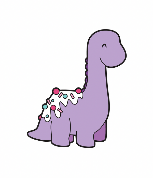 Zoe’s Fancy Cakes Dino pin - Purple colour