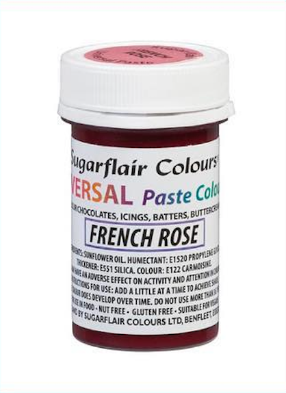Sugarflair - Universal Paste Colour -  French Rose
