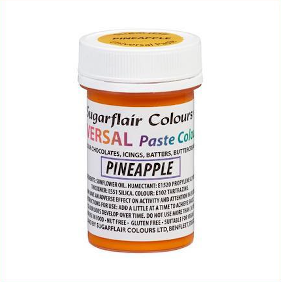 Sugarflair - Universal Paste Colour -  Pineapple