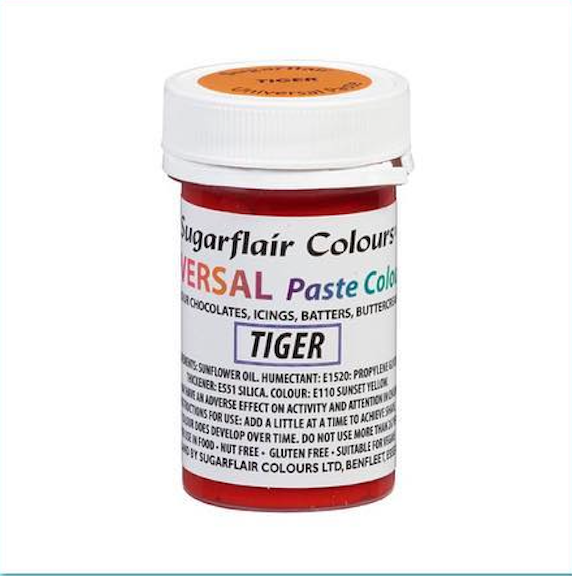 Sugarflair - Universal Paste Colour -  Tiger