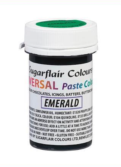 Sugarflair - Universal Paste Colour -  Emerald