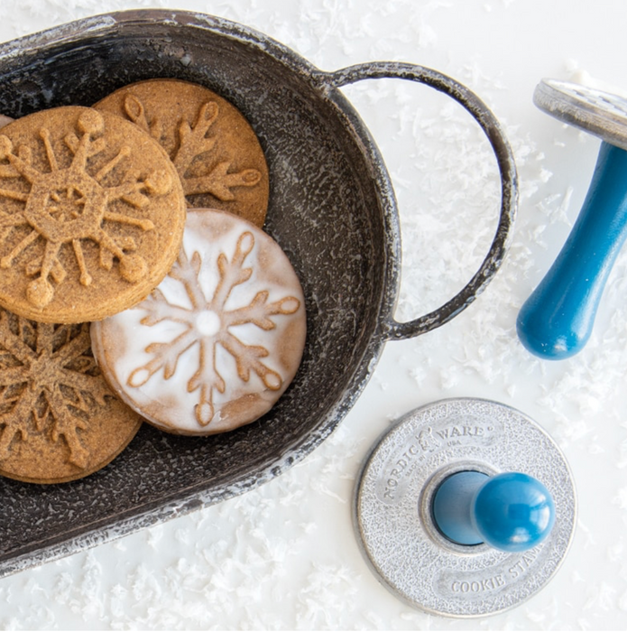 Snowflake Cookie Stamps - Silver - Nordic Ware