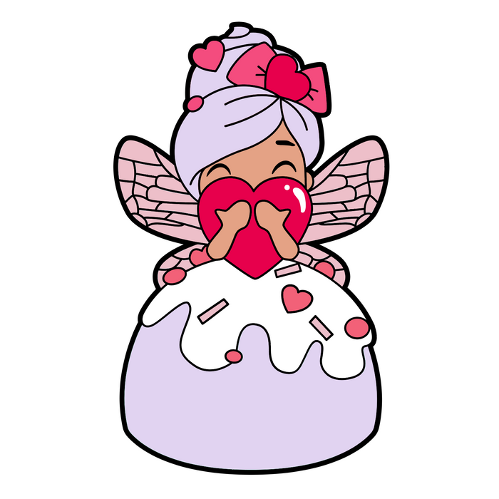 Zoe's Fancy Cakes Doll Pin - Love Heart Fairy
