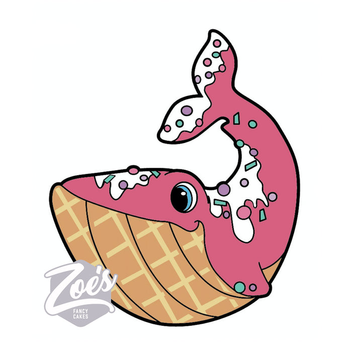 Zoe's Fancy Cakes Whale Pin - Pink (September '23)