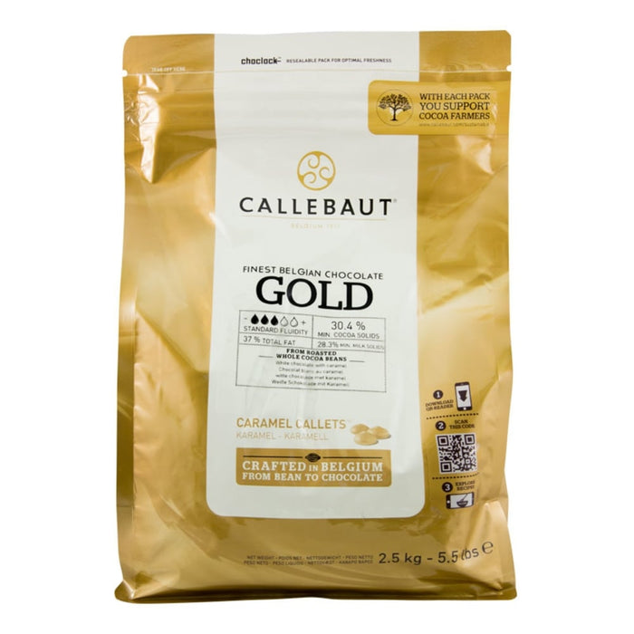 Callebaut - Gold; White Chocolate with Caramel