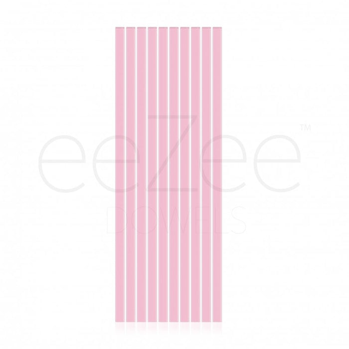 Eezee Dowels-12 Inch Pink Square Dowel  (Individual-Sold Loose )