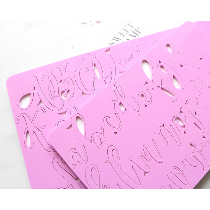Sweet Stamps - Elegant Style Letters Upper and Lower Case Embossing Set