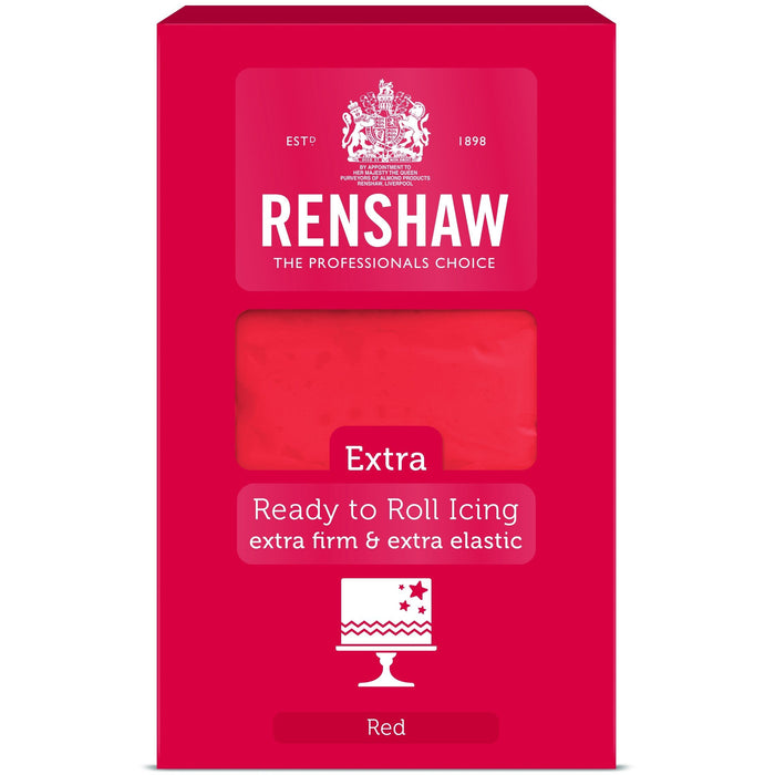 Renshaw Extra - Ready To Roll Red Sugar Paste - 1Kg
