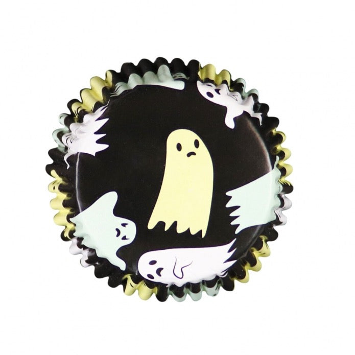 Ghoulish Ghost Cupcake Cases