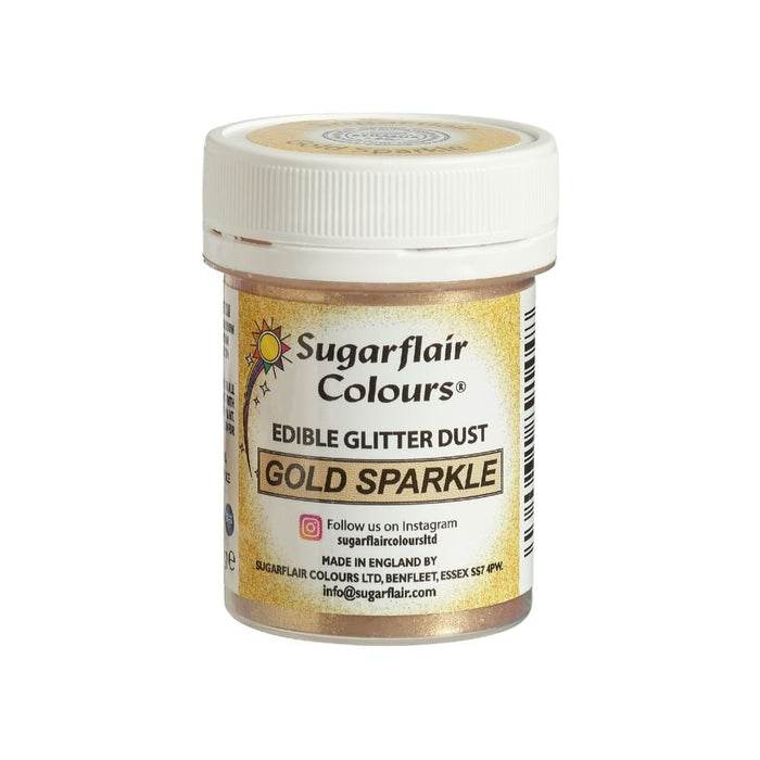 Sugarflair Gold Sparkle Edible Glitter Lustre Dust