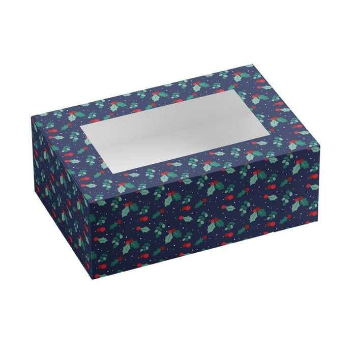 Holly & Berries Cupcake Box