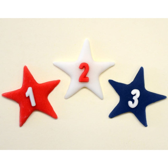 Katy Sue - Star Numbers Silicone Mould